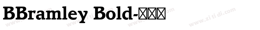BBramley Bold字体转换